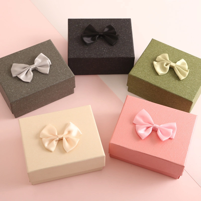 Clear Acrylic Companion Gift Box Light Luxury Wedding Bow Gift Box Christmas Valentine&prime;s Day Gift Box