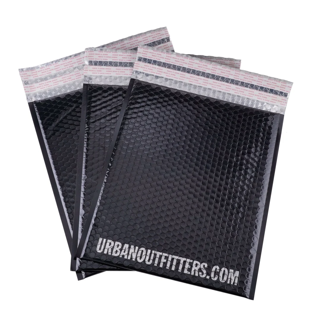 Custom Printing Bubble Envelope Foil Air Bubble Envelope Bubble Padded Packaging Cushion Pouches Shipping Mailer Courier Bag Metallized Bubble Mailing Bag