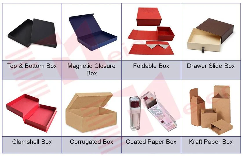 Wholesale Logo Lid and Base Empty Square Rigid Paper Cardboard Gift Box Packaging Box