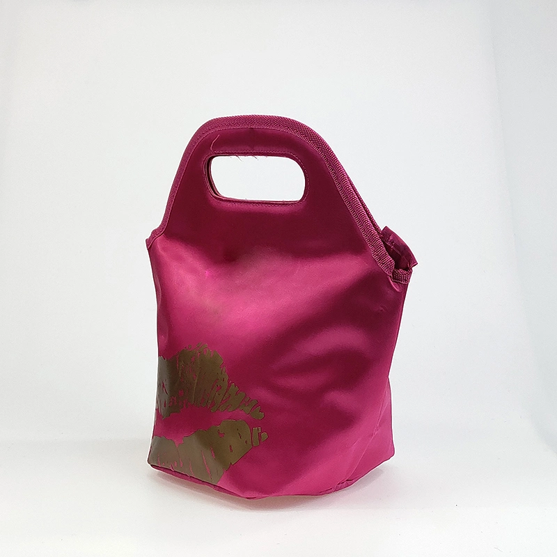 Promotional Cute Lunch Bag Satin Cooler Bag with PEVA Lining