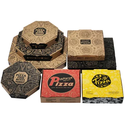 Pizza Box 6, 7, 8, 9, 10, 12 Inch Pizza Box Cowhide Corrugated Pizza Packing Box Packing Box Delivery Box