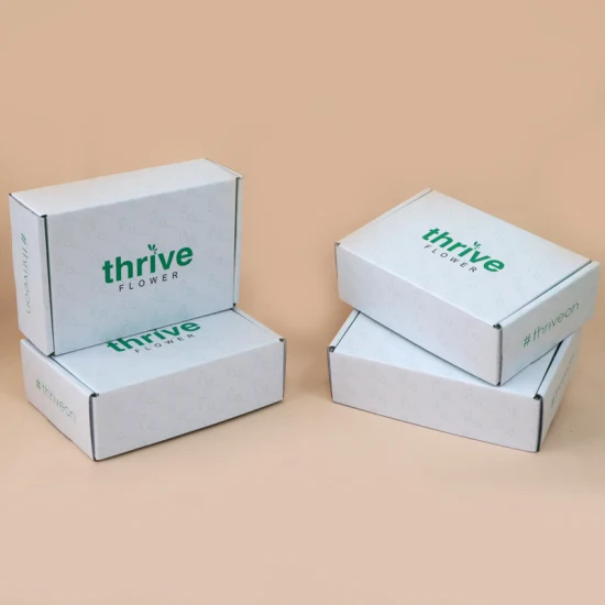 Recycled Double Sides Logo Wigs Make up Gift Cardboard Shipping White Cosmetic Packaging Mailer Printed Custom Box