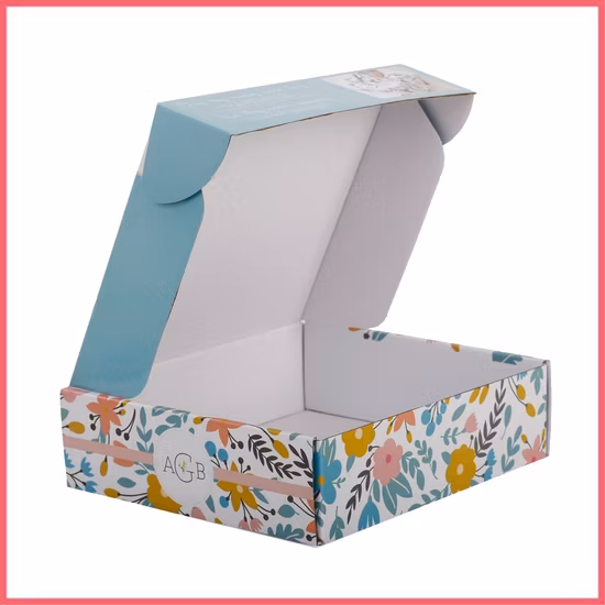 Fsc Manufacturer Amazon E-Commerce Single or Both Sides Printing Custom Logo E B Flute Corrugated Paper Shipping Mailer Subscription Gift Packaging Carton Box
