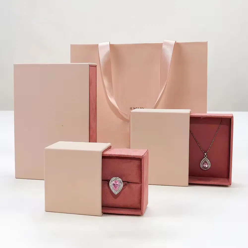 Custom Logo Printing Paper Drawer Slider Gift Jewellery Packaging Box Wholesale